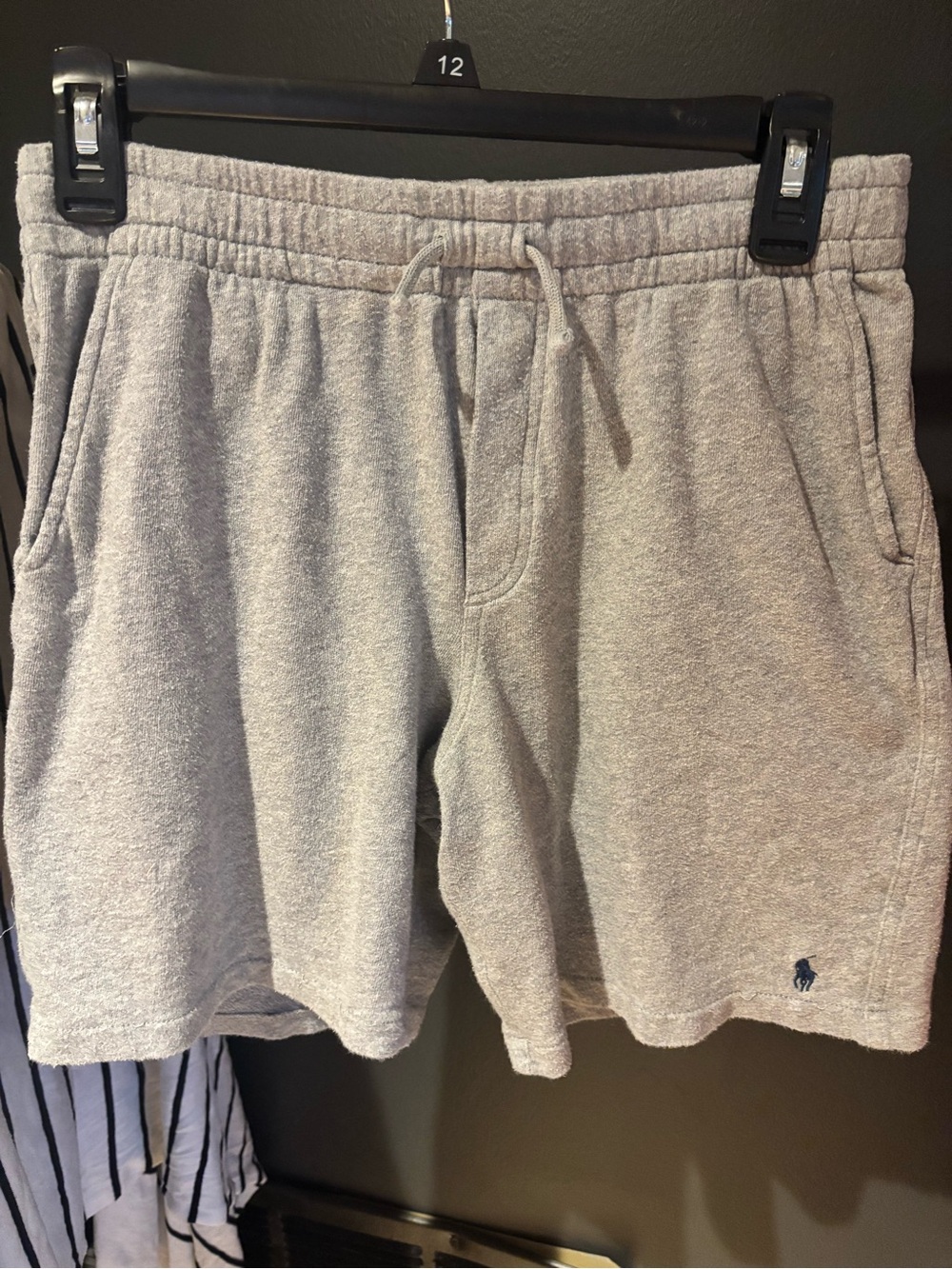 Polo by Ralph Lauren Light Gray Terry Athletic Shorts